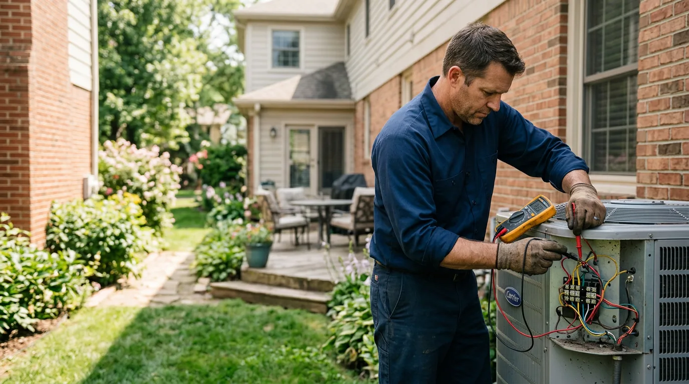 HVAC technician working near Kewadin, MI